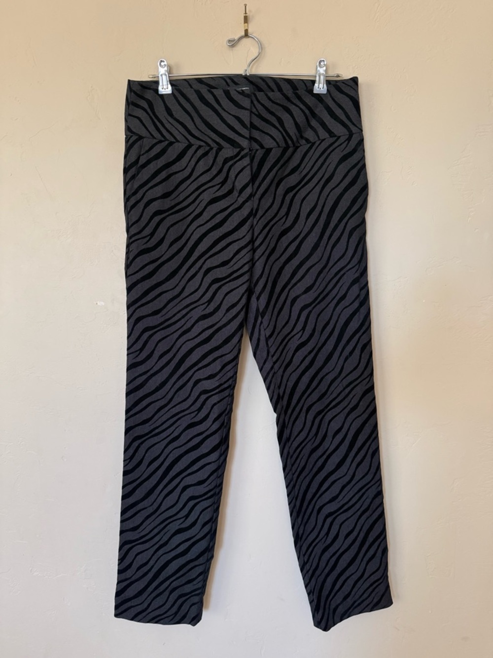INC Zebra Print Pants High Rise Straight Leg Animal Print Y2K Chic - Picture 2 of 9